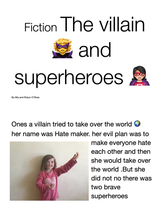 Villains and super heroes