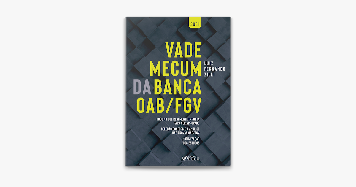 Vade Mecum Da Banca Oab Fgv On Apple Books