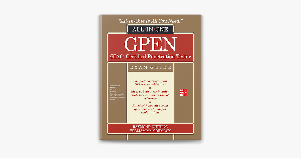 GPEN GIAC Certified Penetration Tester All-in-One Exam Guide en Apple Sns-Brigh10