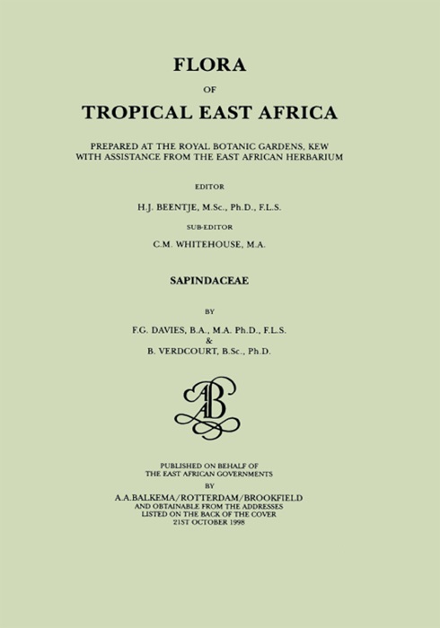 Flora of Tropical East Africa - Sapindaceae (1998)