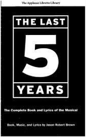 The Last Five Years (The Applause Libretto Library)