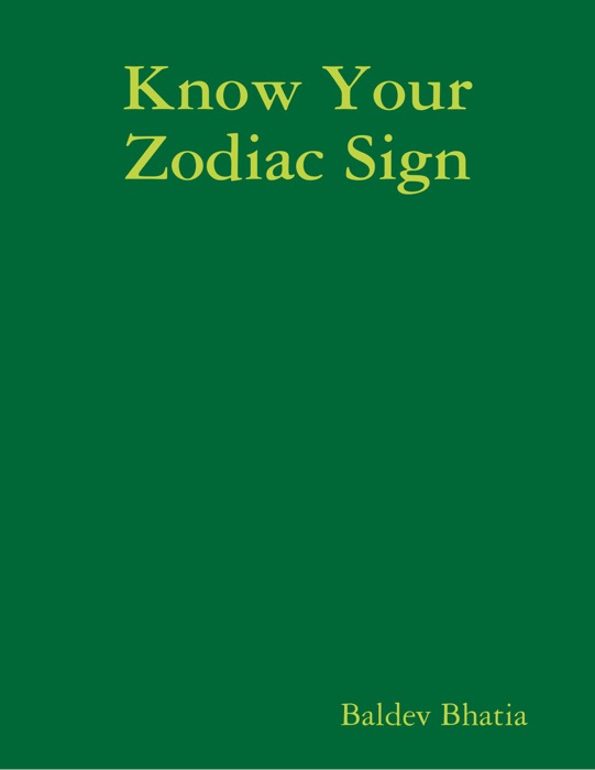 Know Your Zodiac Sign