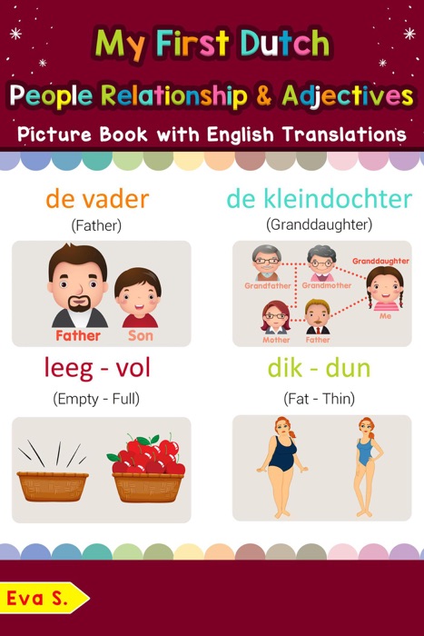 My First Dutch People, Relationships & Adjectives Picture Book with English Translations