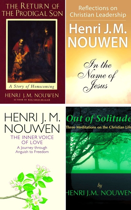 Henri Nouwen The collection Books 4 Box set. In the Name of Jesus: Reflections on Christian Leadership, Return of the Prodigal Son,The Inner Voice of Love, Out of Solitude