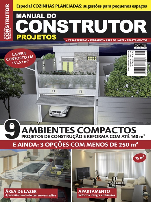 Manual do Construtor Projetos Ed. 14 - 9 Projetos Com Até 160 m²