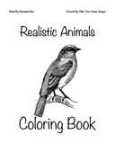 Realistic Animals Coloring Book - Marquise Gina