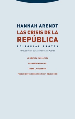 Capa do livro Crises da República de Hannah Arendt
