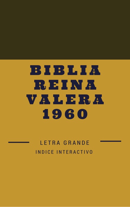 Biblia reina valera 1960 Letra grande