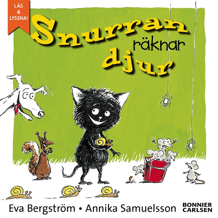 Snurran räknar djur (e-bok + ljud)