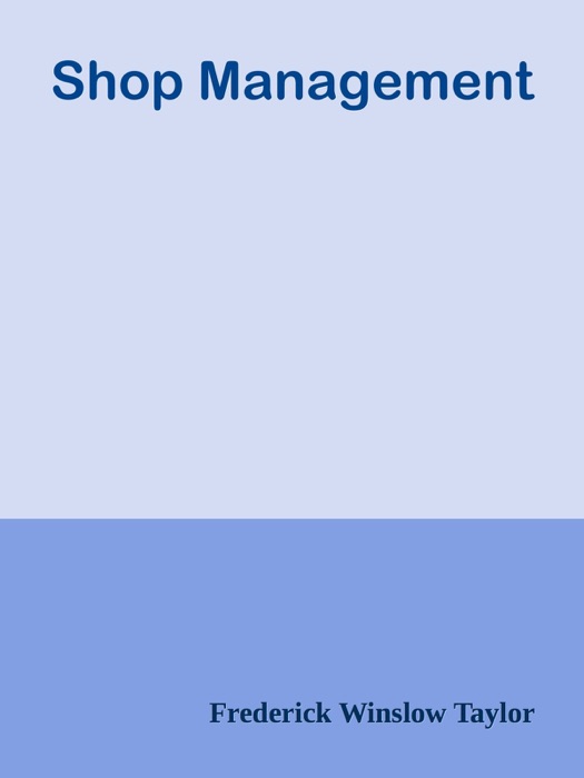Shop Management