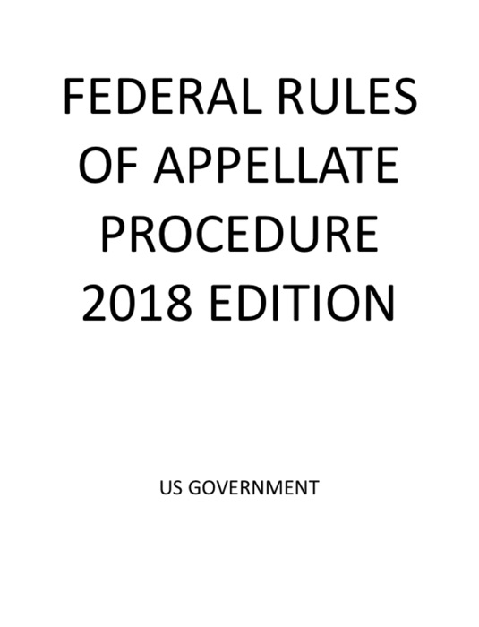 FEDERAL RULES OF APPELLATE PROCEDURE 2018