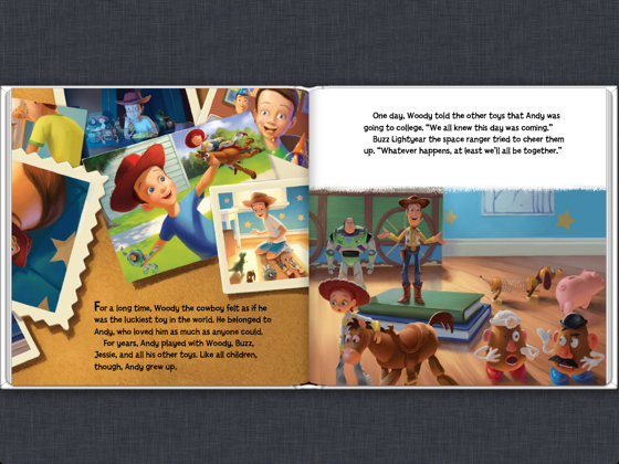 toy story read along storybook and cd