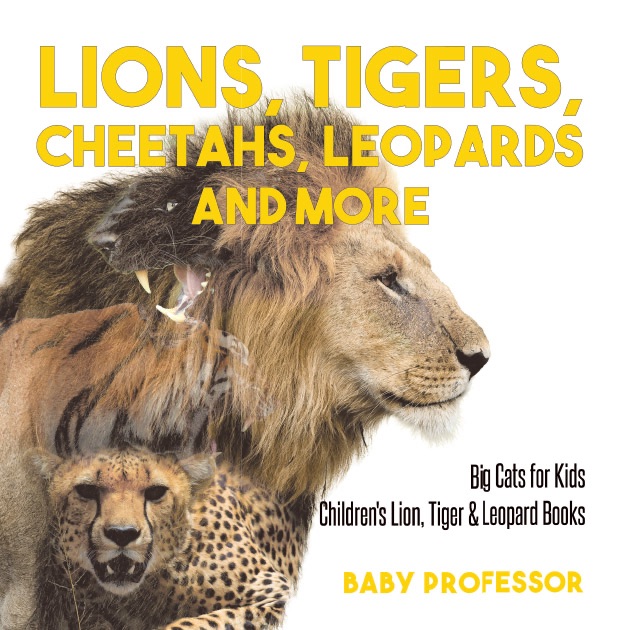 Lions, Tigers, Cheetahs, Leopards and More  Big Cats for Kids  Children's Lion, Tiger & Leopard Books