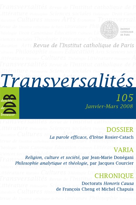 Transversalités n°105