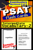 PSAT Test Prep Intermediate Vocabulary 2 Review--Exambusters Flash Cards--Workbook 2 of 6 - PSAT Exambusters