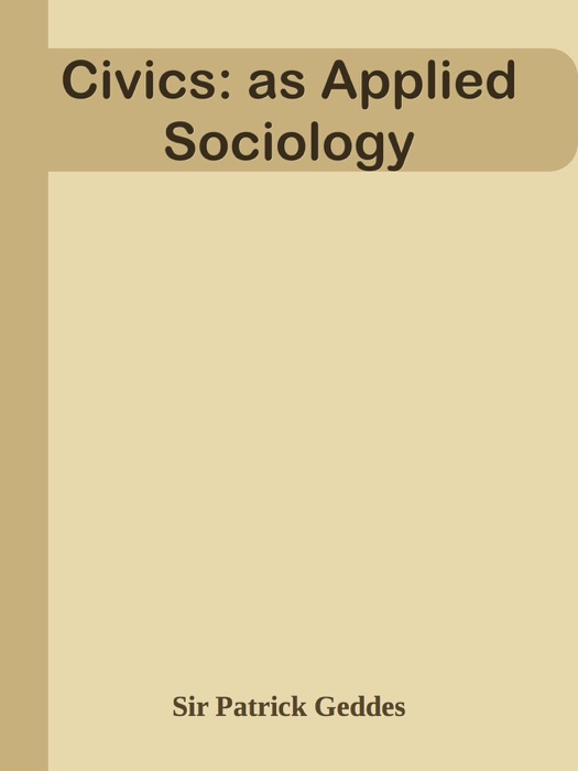 Civics: as Applied Sociology