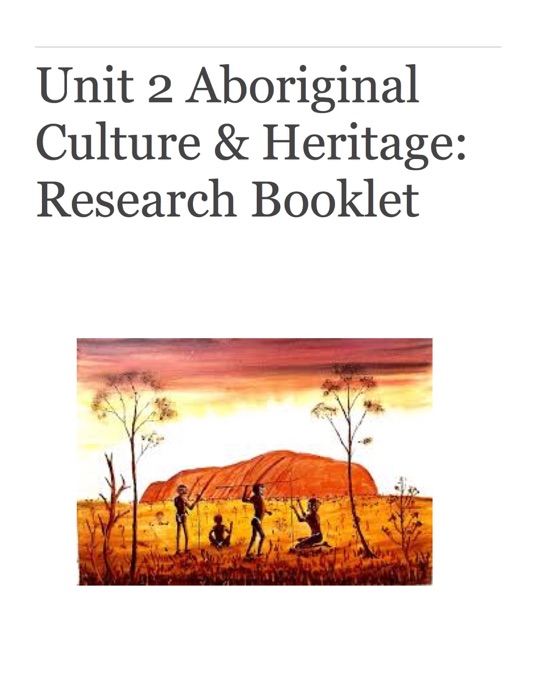 Aboriginal Culture & Heritage