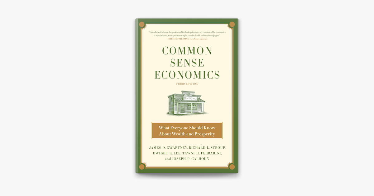 common sense economics book