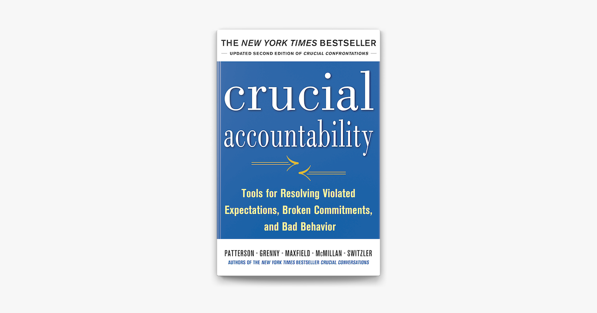 ‎Crucial Accountability: Tools For Resolving Violated Expectations ...