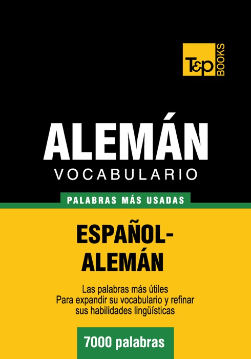 Vocabulario español-alemán - 7000 palabras más usadas