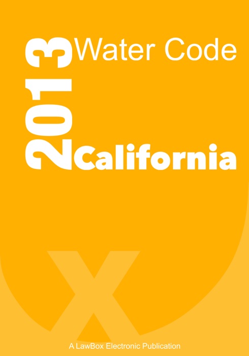 California Water Code 2013