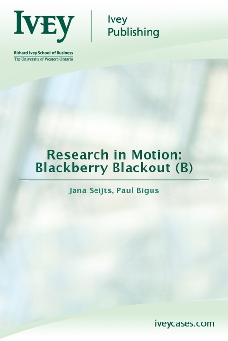 Research in Motion: Blackberry Blackout (B)