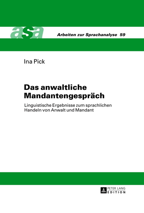 Das anwaltliche Mandantengespräch