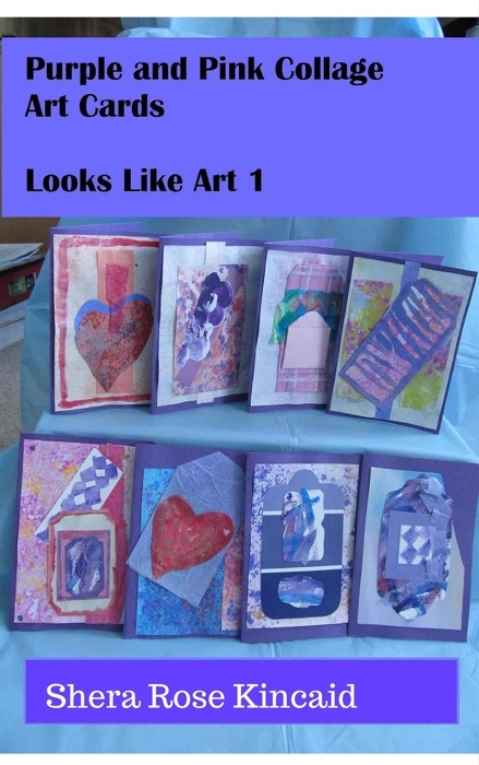 Purple and Pink Collage Art Cards