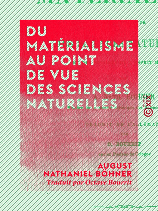 Du matérialisme au point de vue des sciences naturelles