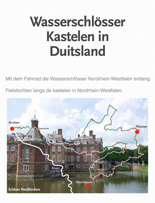 Wasserschlösser Kastelen in Duitsland