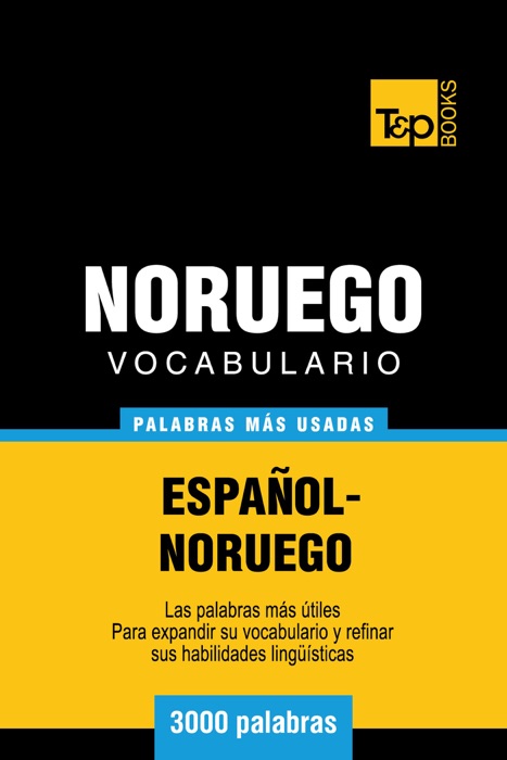 Vocabulario español-noruego - 3000 palabras más usadas
