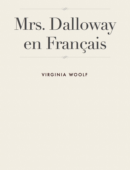 Mrs. Dalloway en Français