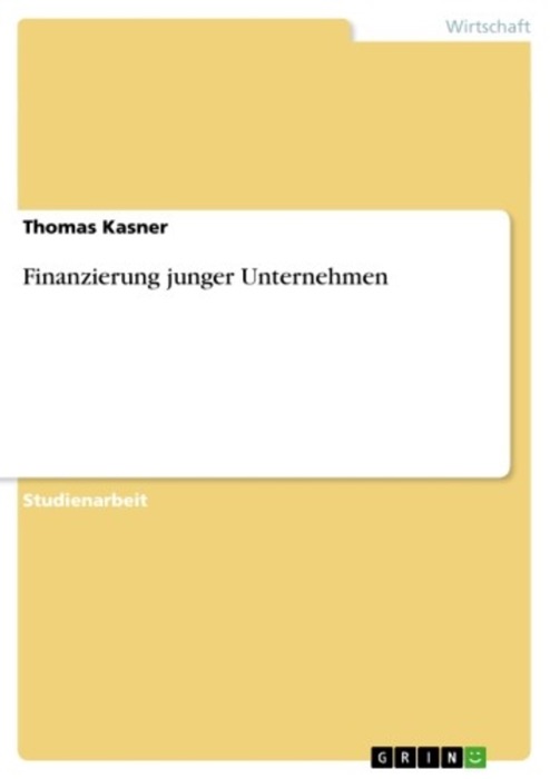 Finanzierung junger Unternehmen