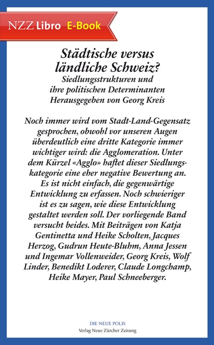 Städtische versus ländliche Schweiz?