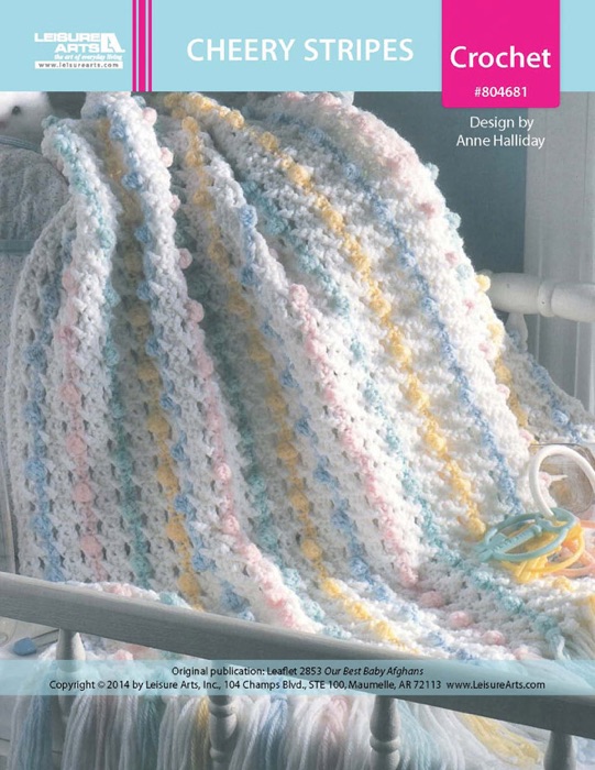 Cheery Stripes Baby Afghan ePattern