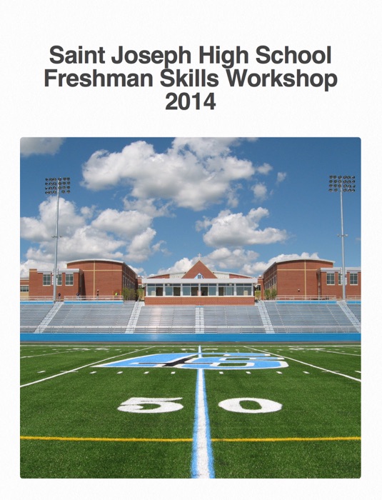 Saint Joseph High School Skills Workshop