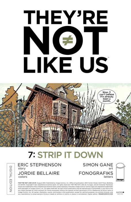 They're Not Like Us #7