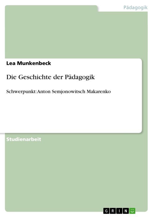 Die Geschichte der Pädagogik