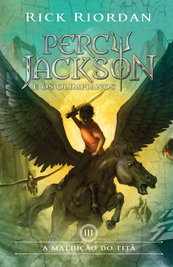 Capa do livro Percy Jackson e a Maldição do Titã de Rick Riordan