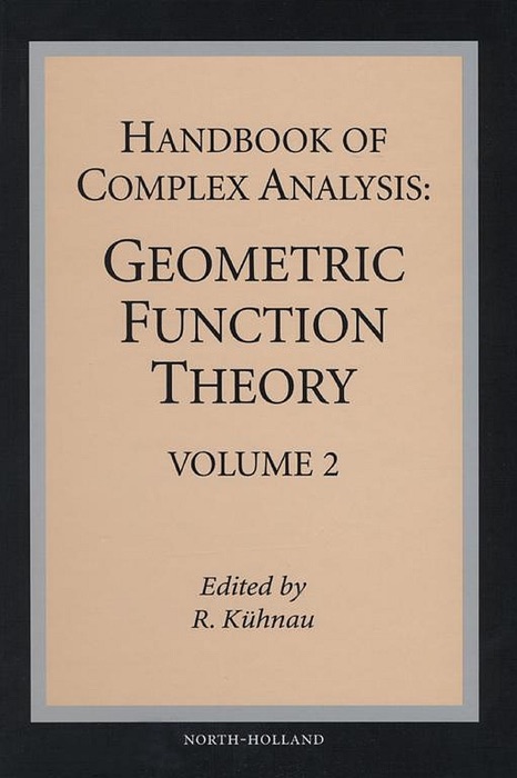 Handbook of Complex Analysis