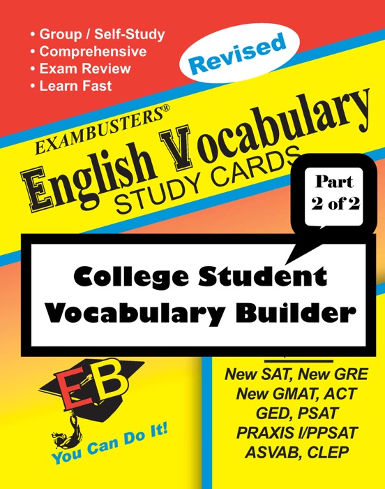 Exambusters English Vocabulary Study Cards: College Vocabulary Builder--Part 2 of 2