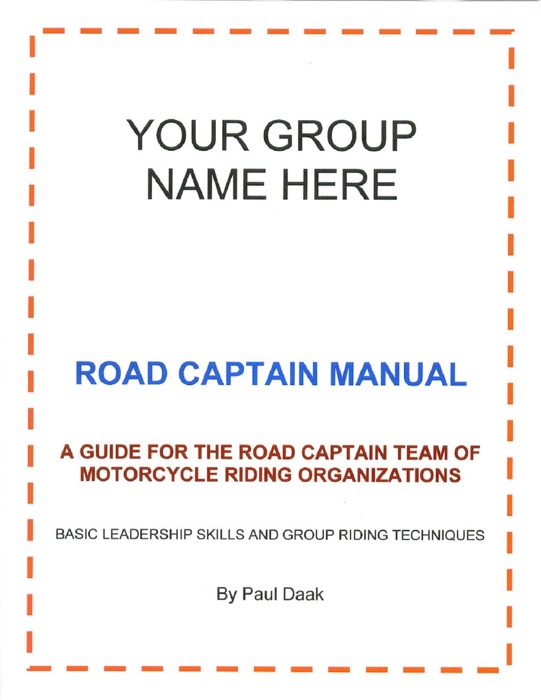 Road Captain Manual