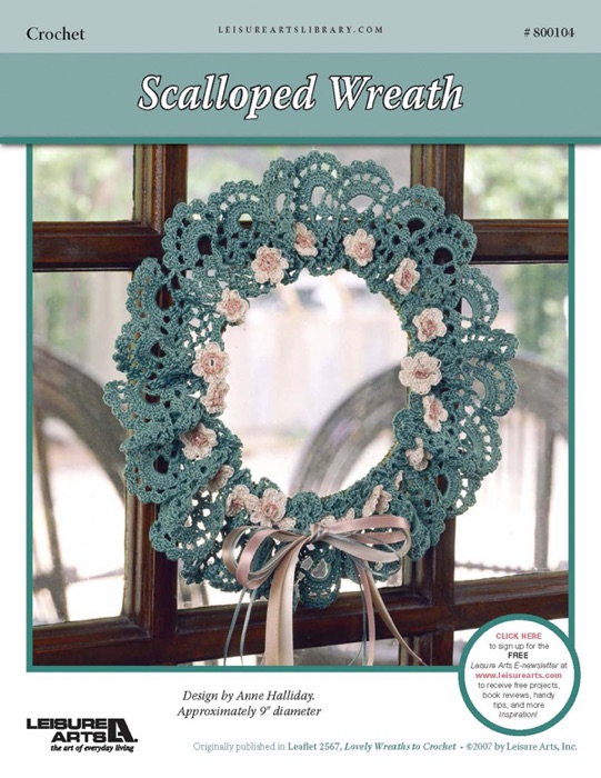 Scalloped Wreath Crochet ePattern