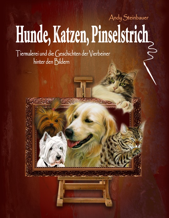 Hunde, Katzen, Pinselstrich