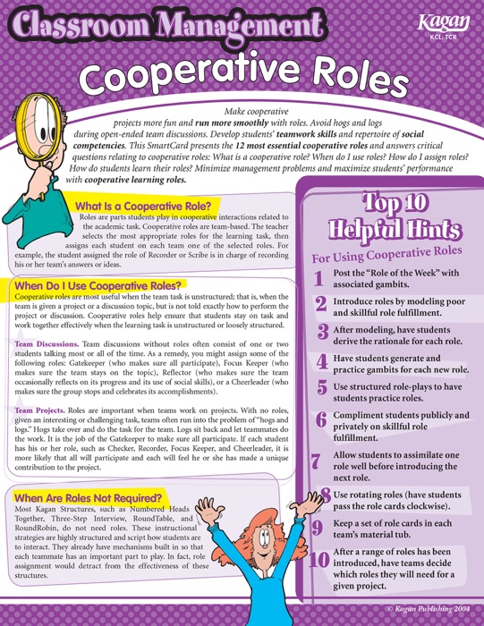 Classroom Management: Cooperative Roles SmartCard