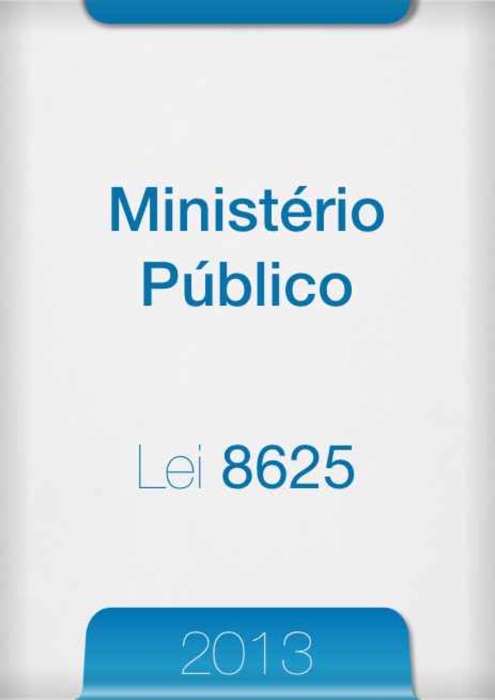 Lei orgânica nacional do Ministério Público 2013