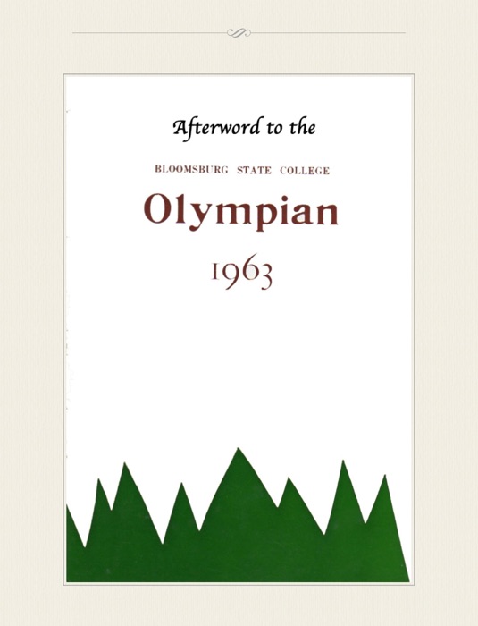Afterword to the Olympian of 1963