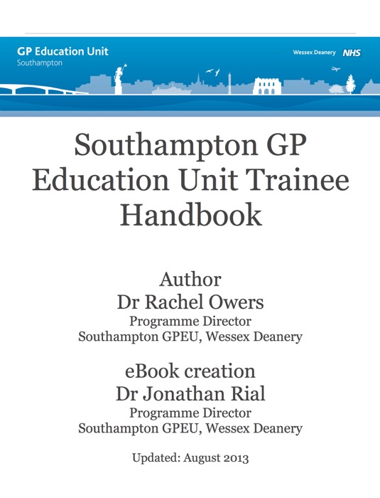 Southampton General Practice Education Unit Handbook