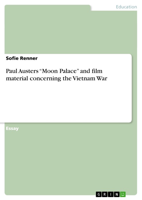 Paul Austers 'Moon Palace' and film material concerning the Vietnam War