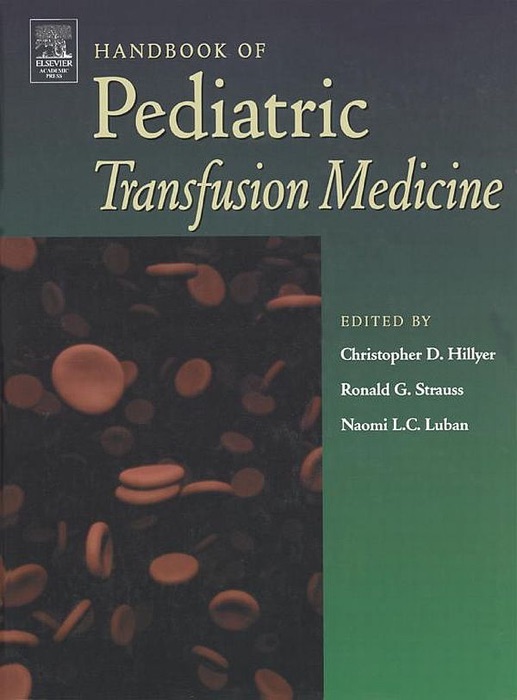 Handbook of Pediatric Transfusion Medicine